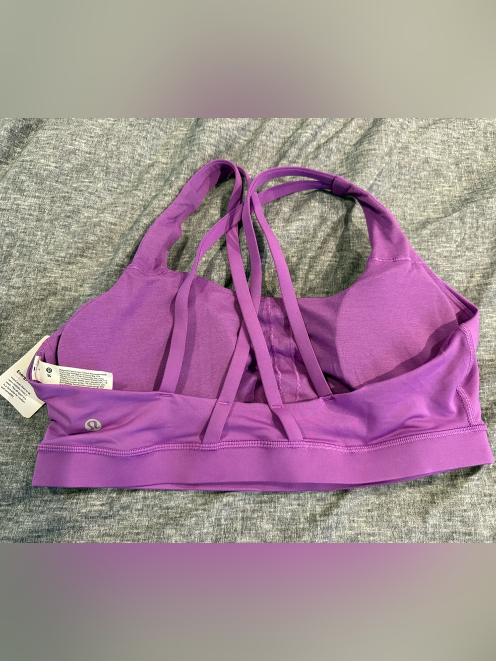 NWT Lululemon Energy Bra in Moonlit Magenta - Picture 3 of 4